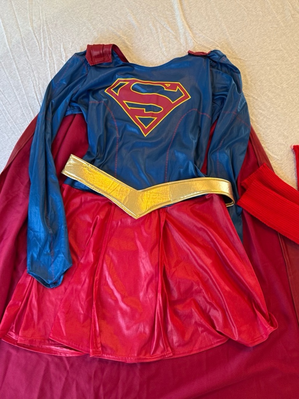 Women’s Superwomen Costume with Gold Belt